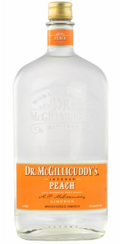 Dr. McGillicuddy's Intense Peach Liqueur Perspective: front