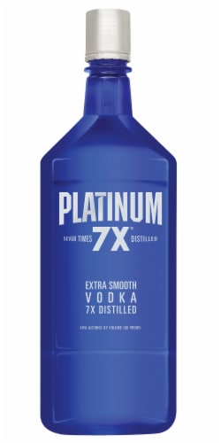 Platinum 7X Seven Times Distilled Extra Smooth Vodka Perspective: front