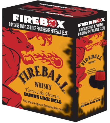 Fireball® Cinnamon Whisky Firebox Perspective: front