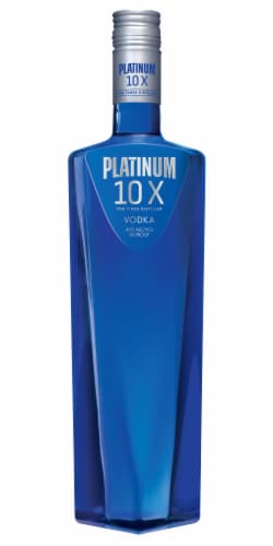 Platinum 10X Distilled Vodka Perspective: front