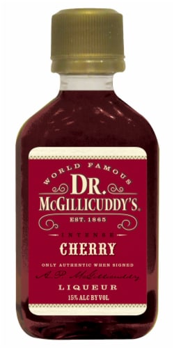 Dr. McGillicuddy's Mentholmint & Cherry Liqueur Holiday Tin Perspective: front