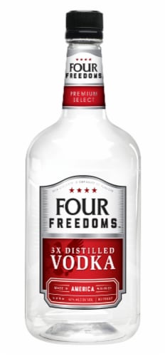 Four Freedoms 3X Distilled Vodka Perspective: front