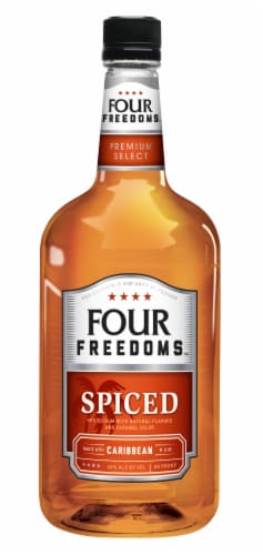 Four Freedoms Spiced Rum Perspective: front