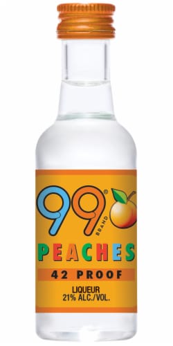 99® Brand Peaches Liqueur Perspective: front