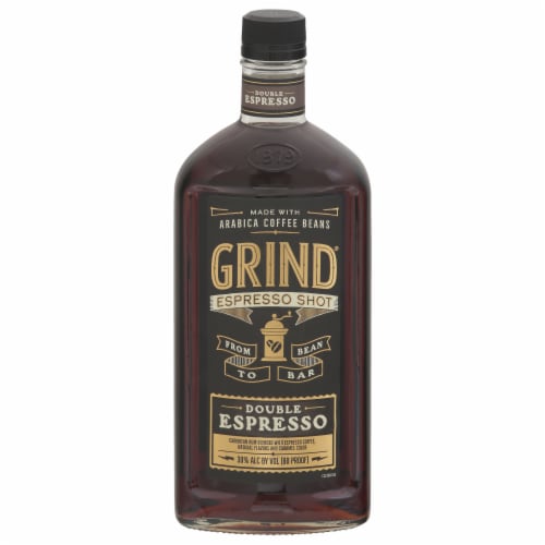 Grind Espresso Shot with Rum Ready to Drink Cocktail Single Bottle Perspective: front