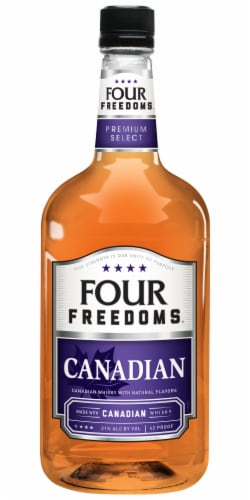 Four Freedoms® Diluted Canadian Whisky Perspective: front