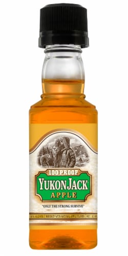 Yukon Jack Apple Flavored Whiskey Perspective: front