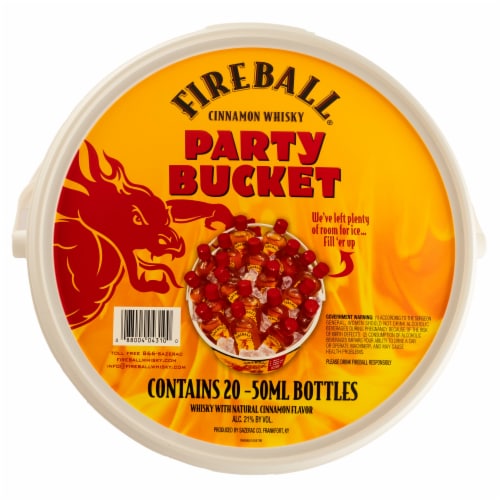 Fireball Party Bucket Cinnamon Whisky Perspective: front