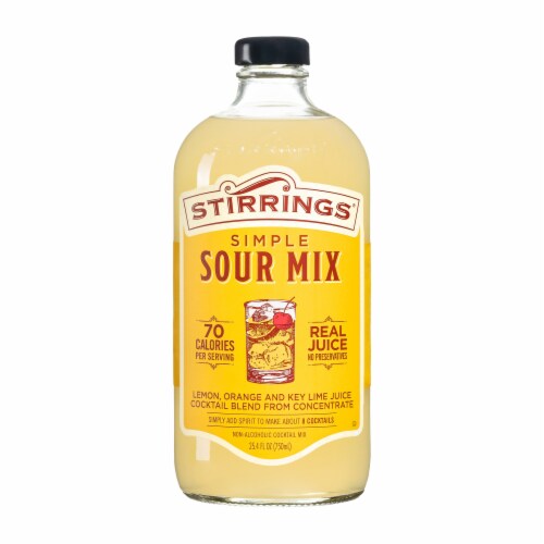 Stirrings Simple Sour Cocktail Mix - Non Alcoholic Cocktail Mixer Perspective: front