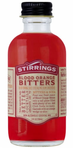 Stirrings Blood Orange Bitters Cocktail Mix Perspective: front