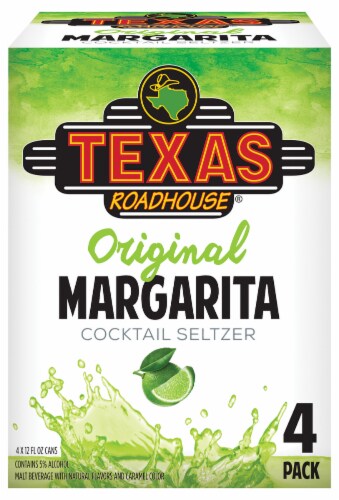 Texas Roadhouse Original Margarita Cocktail Hard Seltzer Perspective: front
