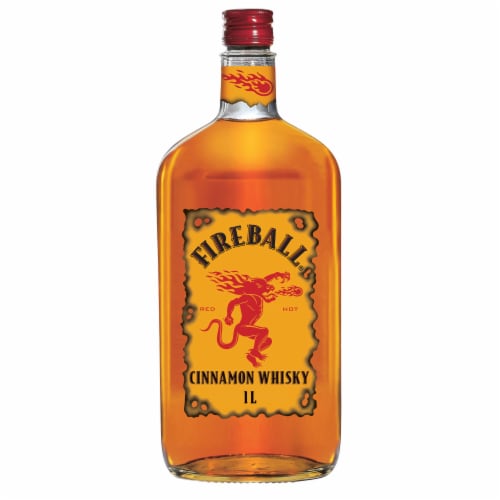 Fireball Hot Cinnamon Blended Whiskey Perspective: front