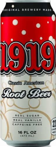 1919 Root Beer Can Perspective: front