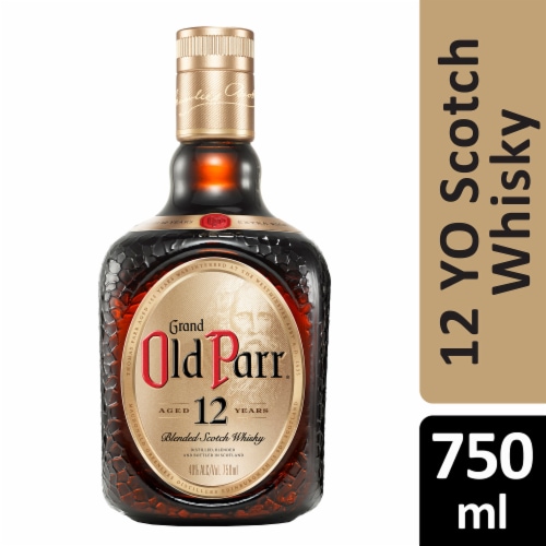 Old Parr Whisky - Blended Scotch Aged 12 Years Perspective: front
