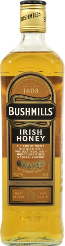 Bushmills Honey Blended Irish Whiskey Perspective: front