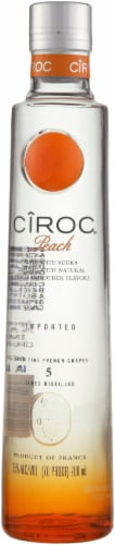 CIROC Peach (Made with Vodka Infused with Natural Flavors) Perspective: front