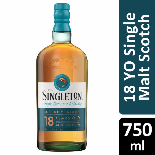 The Singleton of Glendullan 18 Year Single Malt Scotch Perspective: front
