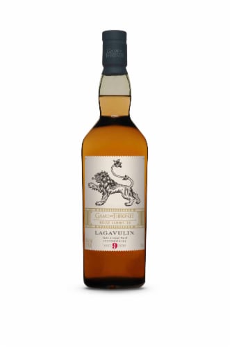 Lagavulin Game of Thrones House Lannister 9 Year Islay Single Malt Scotch Whisky Perspective: front