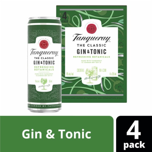Tanqueray London Dry Gin & Tonic Perspective: front
