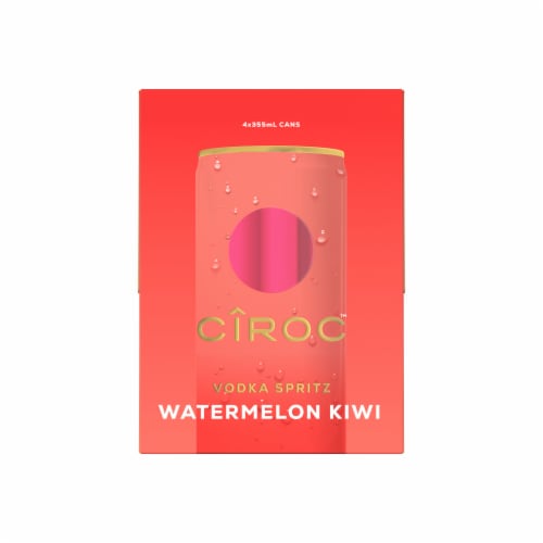 CIROC Watermelon Kiwi Vodka Spritz Ready to Drink Cocktail Perspective: front