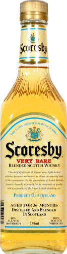 Scoresby Very Rare Blended Scotch Whisky Perspective: front