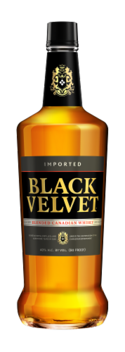 Black Velvet Blended Canadian Whisky Perspective: front