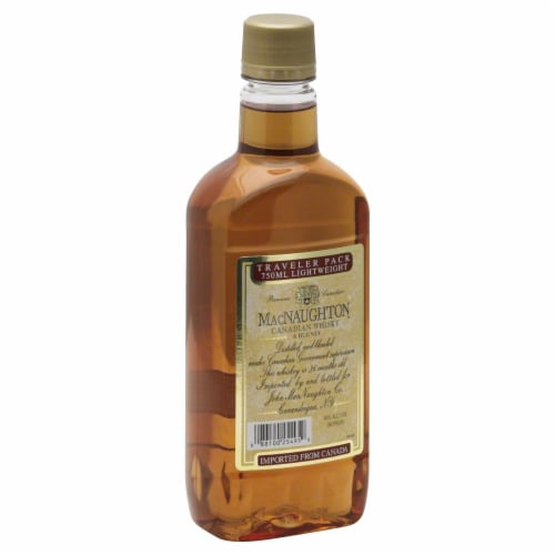 MacNaughton Blended Canadian Whisky Plastic Bottle Perspective: front