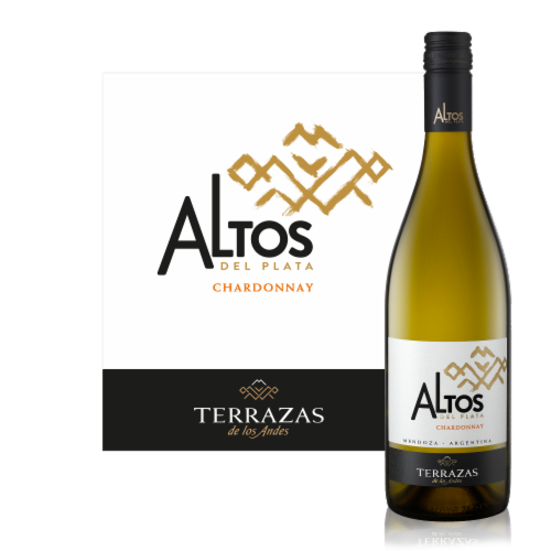 Terrazas De Los Andes Altos Del Plata Chardonnay Argentina White Wine Perspective: front
