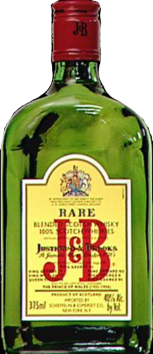 J&B Rare Blended Scotch Whisky Perspective: front