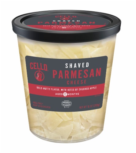 Cello Shaved Parmesan Cheese Perspective: front