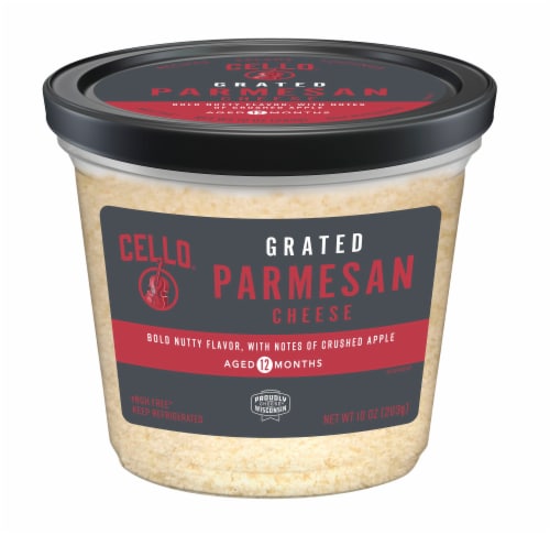 Cello Grated Parmesan Cheese Perspective: front