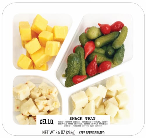 Cello Cheese Pre Pack Snack Tray Perspective: front