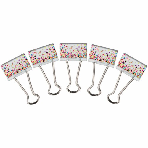 Confetti Binder Clips, Medium Perspective: front