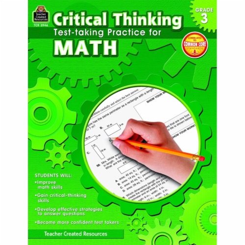 Teacher Created Resources 1498822 Book Critical Thinking Test Taking Practice Math Grade 3 Perspective: front