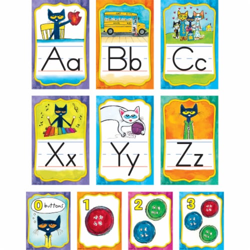 Teacher Created Resources EP-63950 Pete the Cat Alphabet Bulletin Board Perspective: front