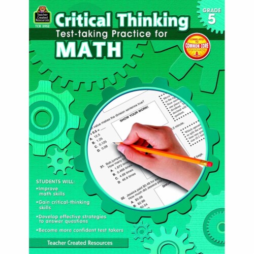 Teacher Created Resources 1498824 Book Critical Thinking Test Taking Practice Math Grade 5 Perspective: front