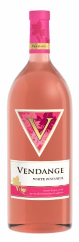 Vendange White Zinfandel Blush Wine Perspective: front