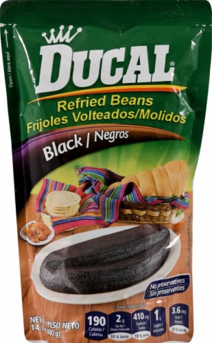 Ducal Black Re-fried Beans Perspective: front