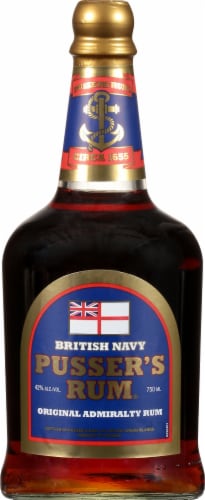 Pusser's Rum British Navy Original Admiralty Rum Perspective: front