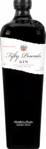 Fifty Pounds Gin London Dry Gin Perspective: front