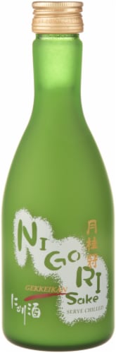 Gekkeikan Nigori Sake Perspective: front