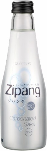 Gekkeikan Zipang Carbonated Sake Perspective: front