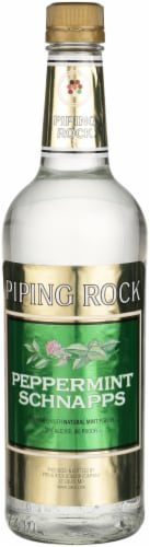 Piping Rock Peppermint Schnapps Perspective: front