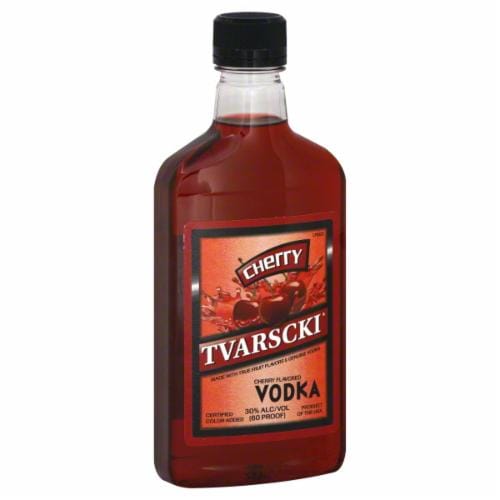 Tvarscki Cherry Vodka Perspective: front