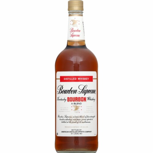 Bourbon Supreme Blend Whiskey Perspective: front