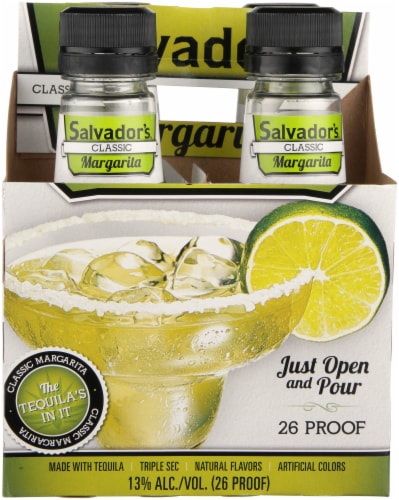 Salvador's Classic Margarita Ready to Drink Cocktail Perspective: front