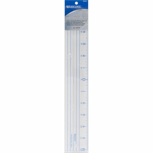 Plastic Ruler 12 -Zero Centering, 1 count - Food 4 Less