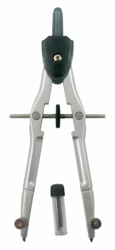 Westcott 6 Inch Speed Bow Metal Compass - Silver Perspective: front