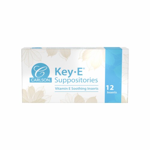 Carlson Key-E Suppositories Perspective: front