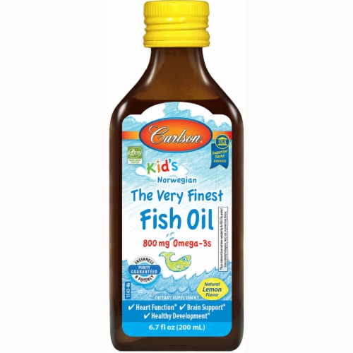 Carlson for Kids Lemon Fish Oil Perspective: front